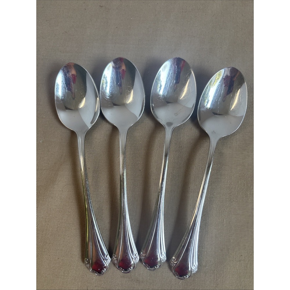 FALKIRK Pattern Oneida Stainless Tablespoons Set Of 4 By Oneida Profile 6 1/2"